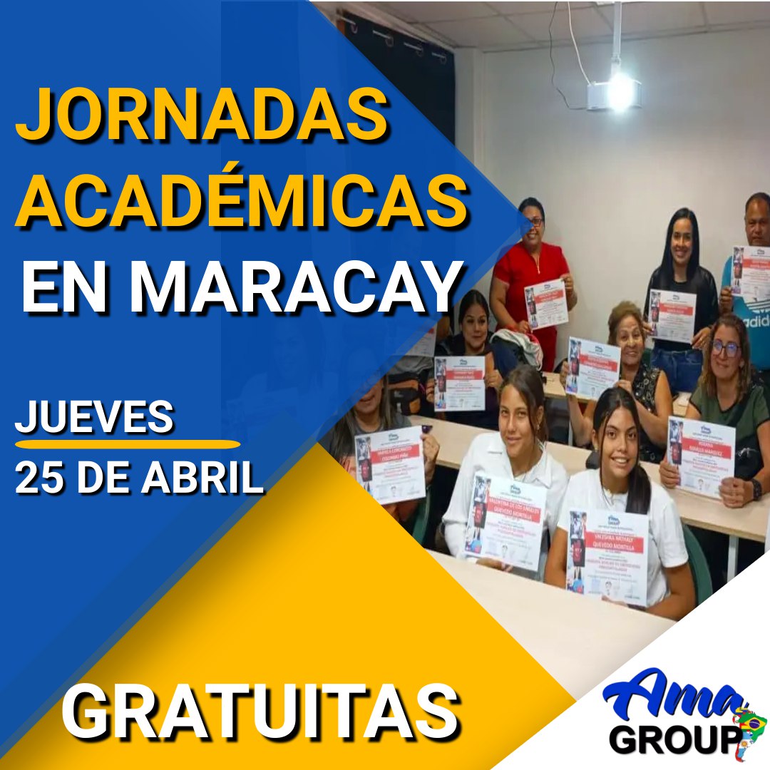amagroupca's tweet photo. Hola bienvenidos
*ACTIVIDAD GRATUITA EN MARACAY* 
Si eres nuevo seguidor o alumno y deseas conocer la experiencia de nuestras actividades académicas, traemos para ti inducciones a todas nuestras jornadas. https://t.co/WZWE2pUUV2