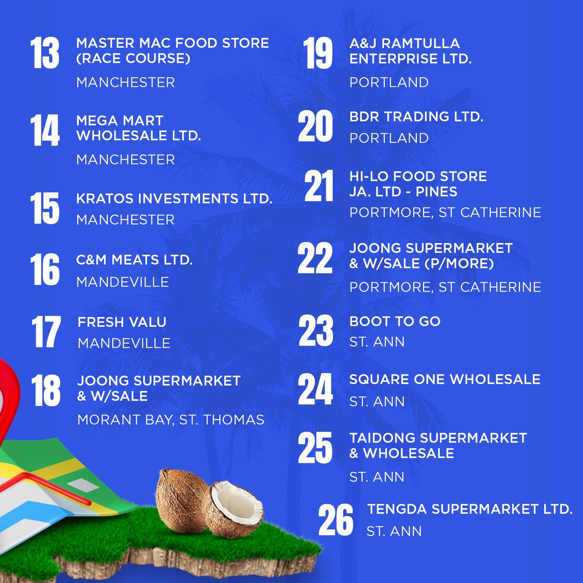 zachblaxx's tweet image. Proud to announce we are available in 42 locations island wide 🇯🇲🥥🌴 and growing #massydistribution #missdawn #coconutoil #jamaican