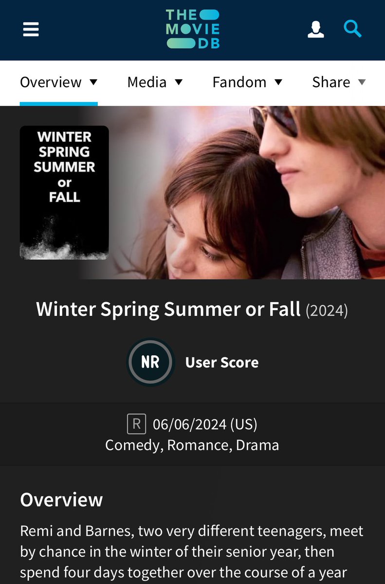 crophyneswhite's tweet photo. ๐๏ธ: 6/6/24, Percy and Jennaโs film, โWinter Spring Summer or Fallโ will premiere at the Tribeca Film Festival in New York City! #PercyHynesWhite #WinterSpringSummerFall #WSSF #TribecaFilmFestival https://t.co/BDzAg6RPpj