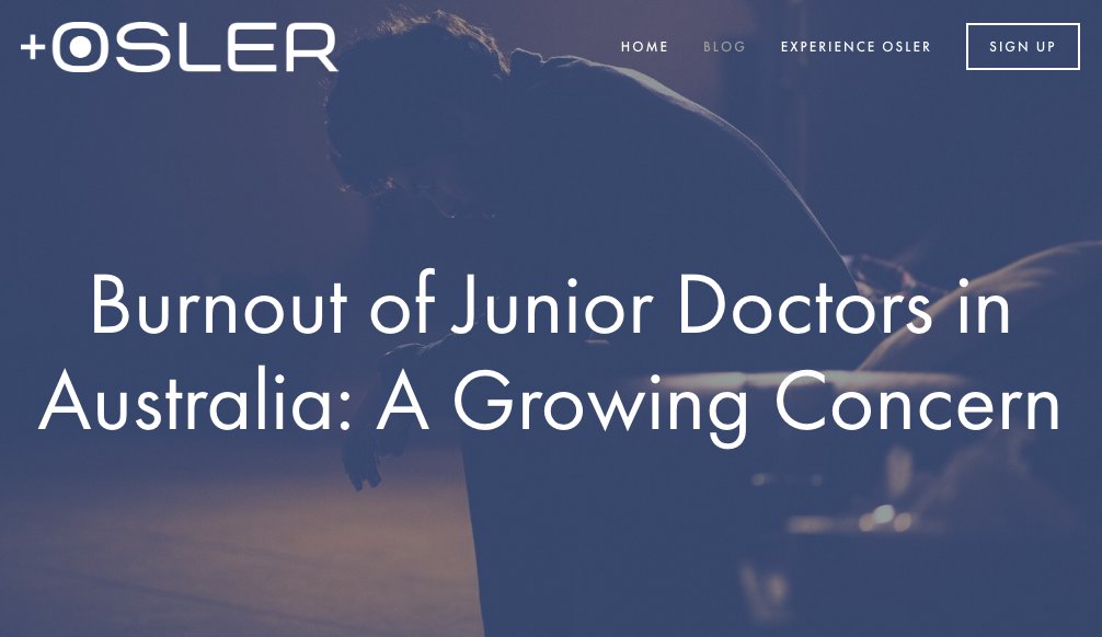 The growing epidemic of burnout among #juniordoctors

oslercpdhome.com.au/blog/junior-do…

#medtwitter #meded #juniordocs #CPDHome #CPDHomes #tipsfornewdocs #crazysocks4docs #FOAMed #FOAMcc #medstudents #medstudenttwitter