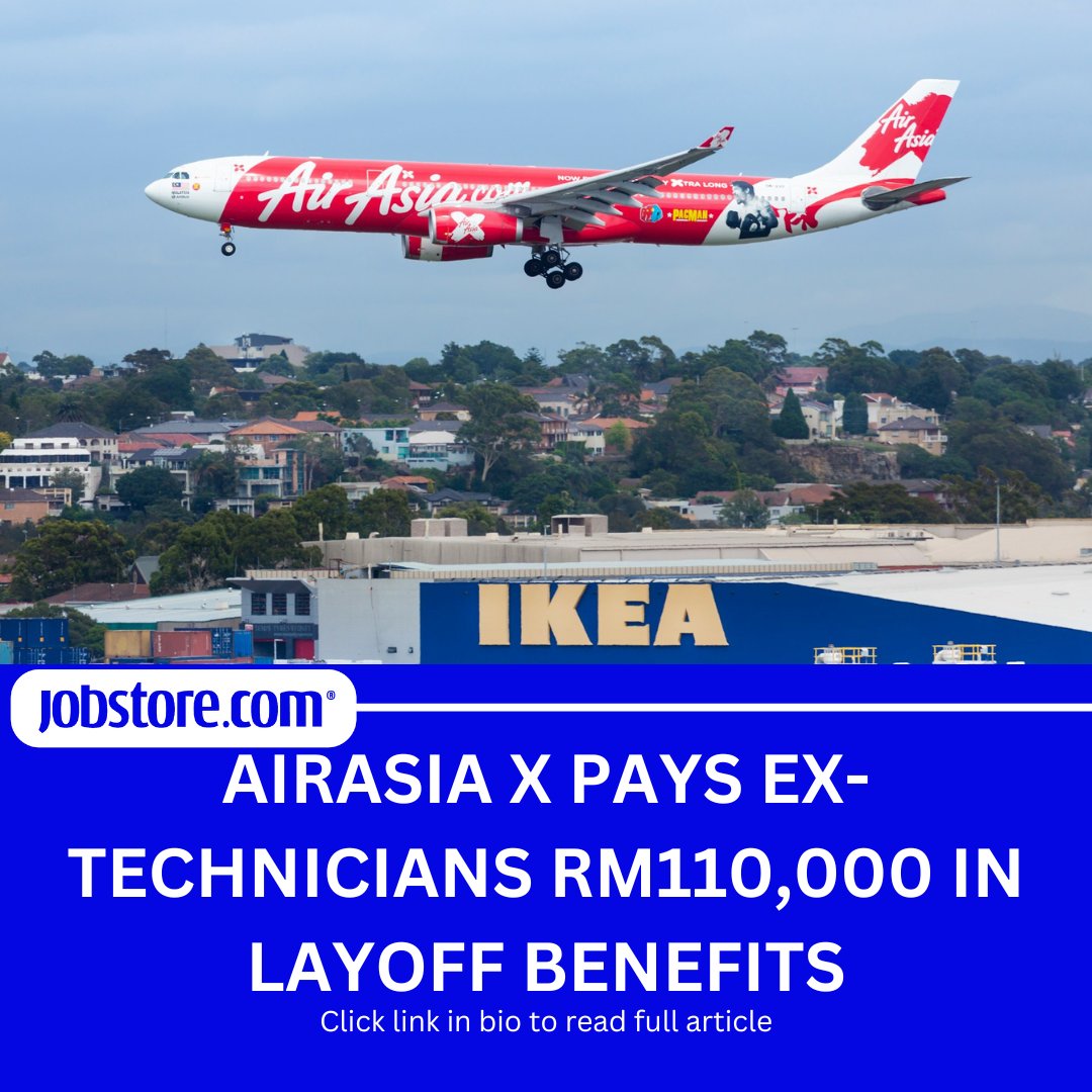 AirAsia's Labor Court Loss: Forced to Pay Over RM110,000 to Laid-Off Technicians! 💸✈️ Uncover the Details of This Legal Battle #AirAsia #LaborCourt Read full article: rb.gy/67lf07 #AirAsiaX #COVID19 #Layoff #Productivity #Economy #News #HRTips #HRNews #IndustryNews