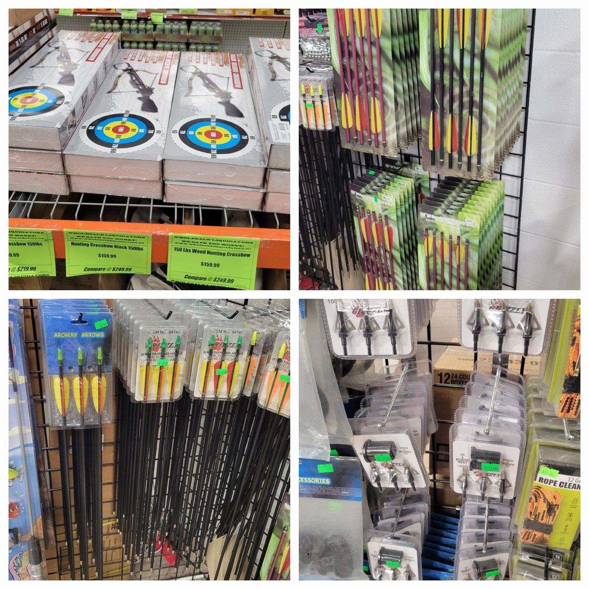 CROSSBOW LIQUIDATION NOW !
14760 116 AVE OR 4115 101 ST EDMONTON.  OPEN ONLY THURSDAYS 10-5 FRIDAYS 10-7 SATURDAYS 10-6 SUNDAYS 10-5