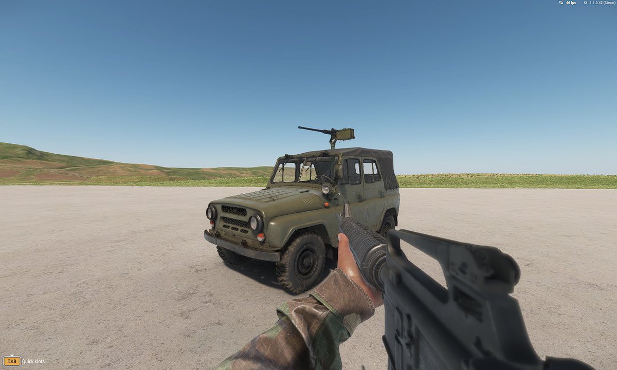 MrPhotoManKae's tweet photo. @ArmaPlatform || Took yet another try at the modded car tutorial and it went marginally better than last time… save for me using the wrong UAZ xD

#Arma #ArmaReforger #ArmaModding https://t.co/np2BNBd3uE