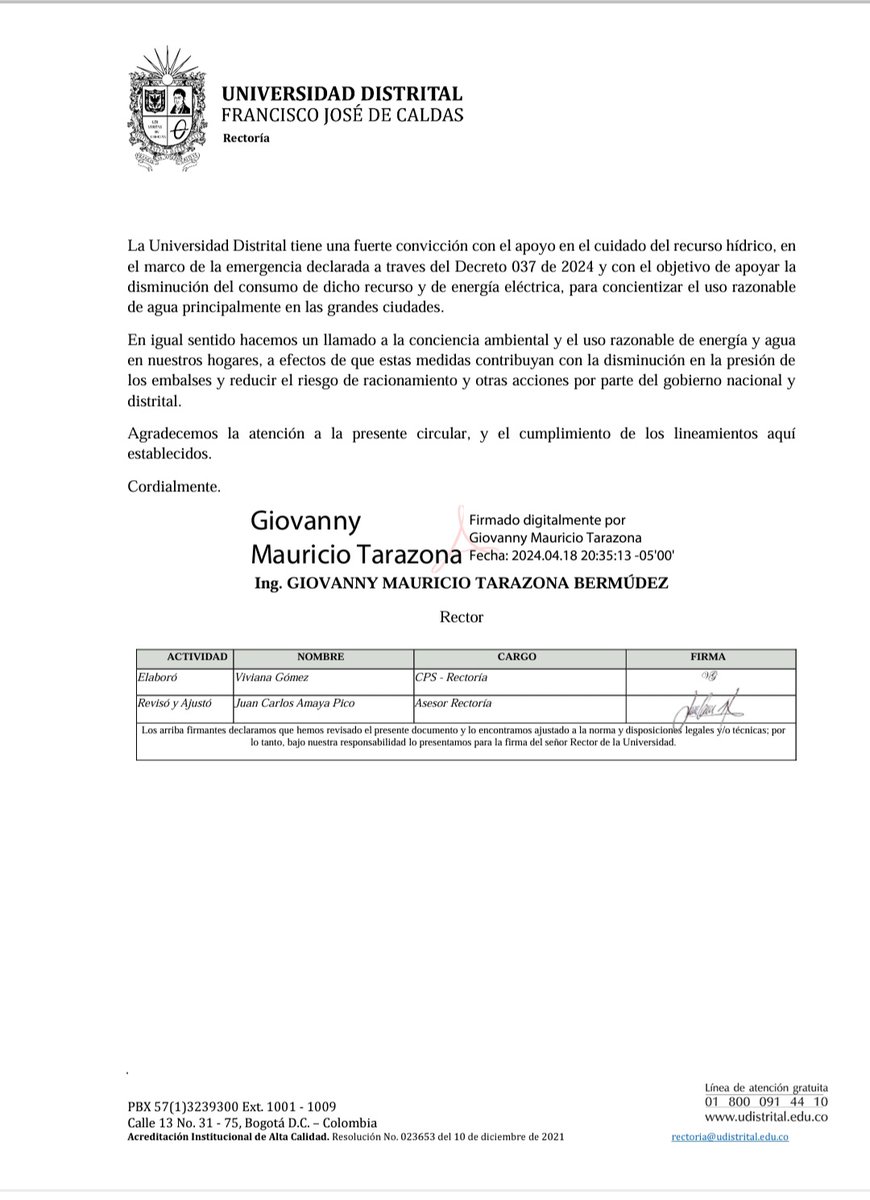 Giovanny Tarazona Bermúdez tweet media