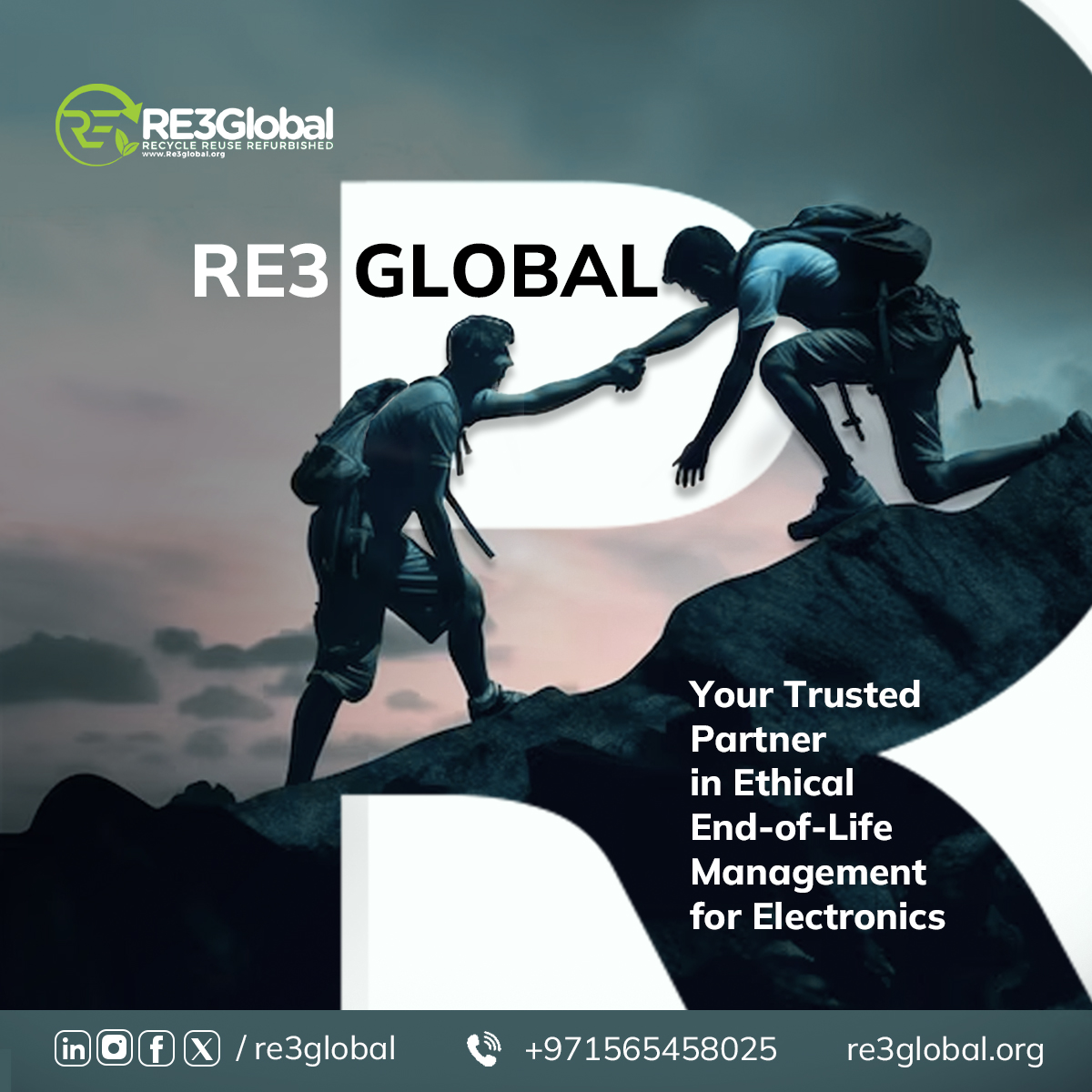 Trust RE3 Global for ethical end-of-life electronics management. With 10 years of global experience, we offer custom solutions to avoid landfill and hazardous disposal.

Re3global.org

#re3global #electronicwaste #recycle #reuse #refurbish #uae #dubai #zerowaste