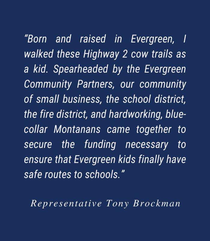 I joined Rep. Tony Brockman today to break ground on a long-awaited sidewalk project, which will provide a safe path for students who walk or bike to school. I thank him and the Evergreen community for their dedication to see this project through.
