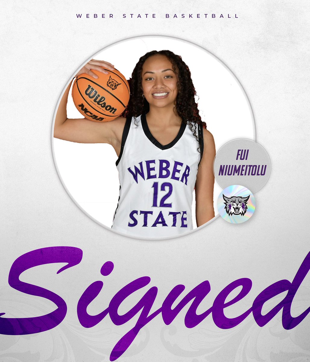 WeberStateWBB's tweet photo. Signed ✍️

We are excited to welcome guard Fui Niumeitolu from Sandy, UT to the Wildcat family!

#WeAreWeber | @f_niumeitolu https://t.co/3L2rZbyD3w