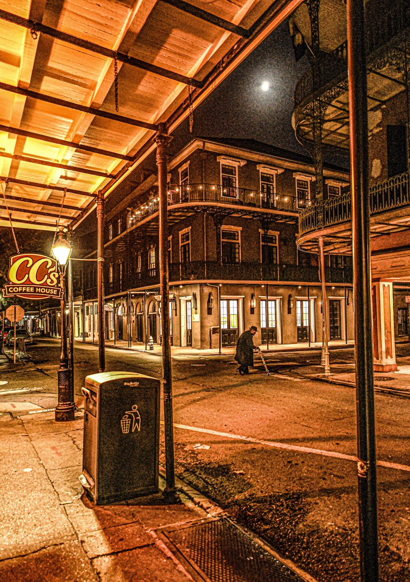 Moon over Royal street, New Orleans