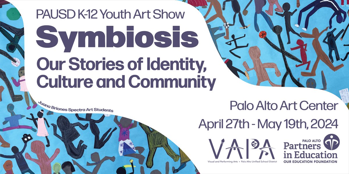 2024 YOUTH ART! Symbiosis: Our Stories of Identity, Culture, and Community celebrates the diversity and interconnectedness of our community, inviting viewers to explore the rich tapestry of human experience through the eyes of over 500 young artists! @PaloAltoUnified