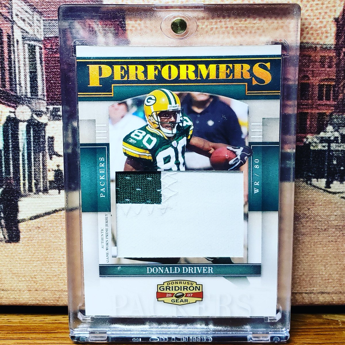 From the PC - 2007 Gridiron Gear Donald Driver Prime Game Used Chunky Patch!! #donalddriver #greenbaypackers #gridirongear #gameworn #gameused #thehobby #footballcards