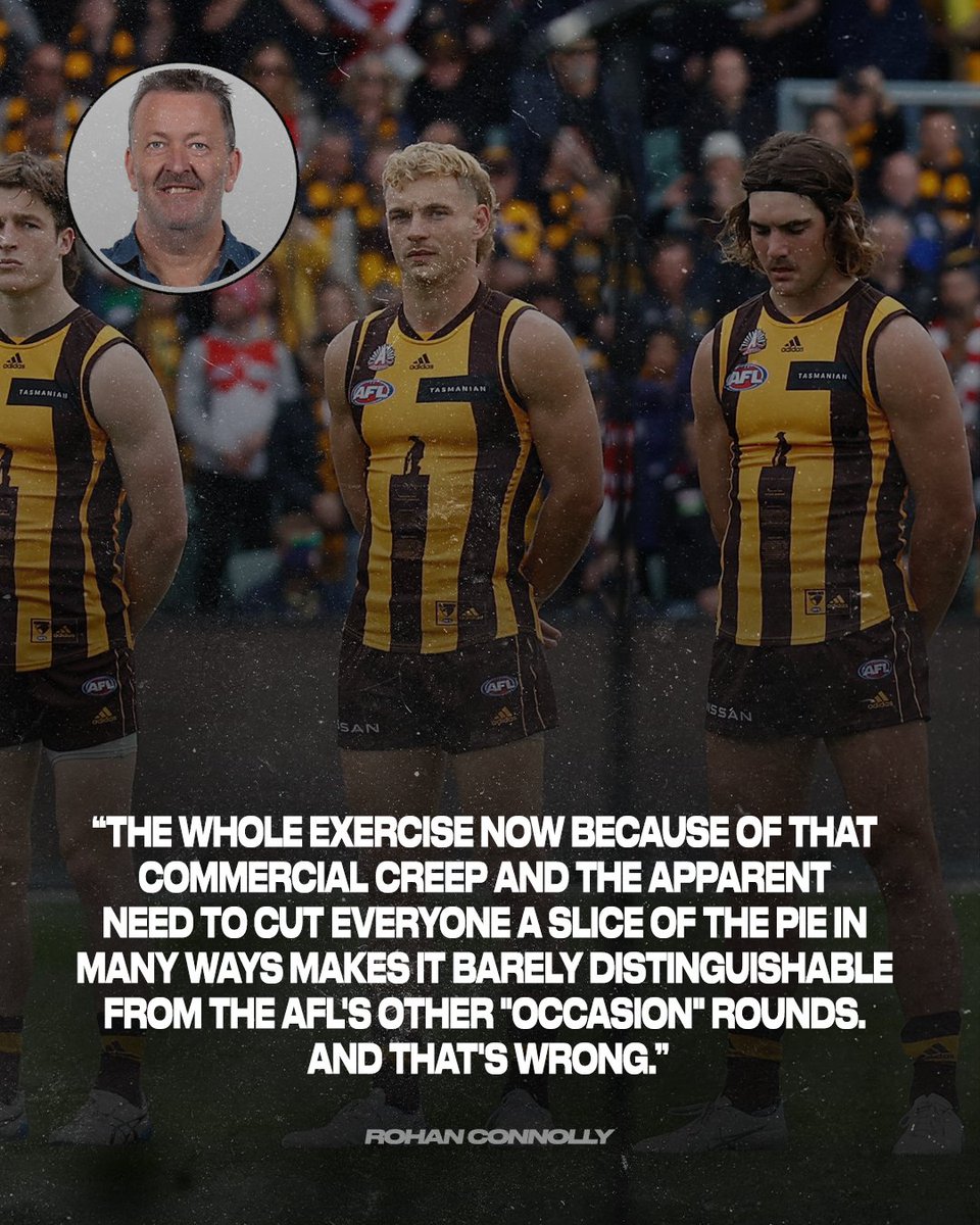 As Anzac Day approaches, @rohan_connolly writes that no matter how big the round becomes or how many special jumpers are designed, we need to be vigilant so the occasion doesn't become an overly-commercialised, tacky affair. READ 📝: tinyurl.com/4bap8nen