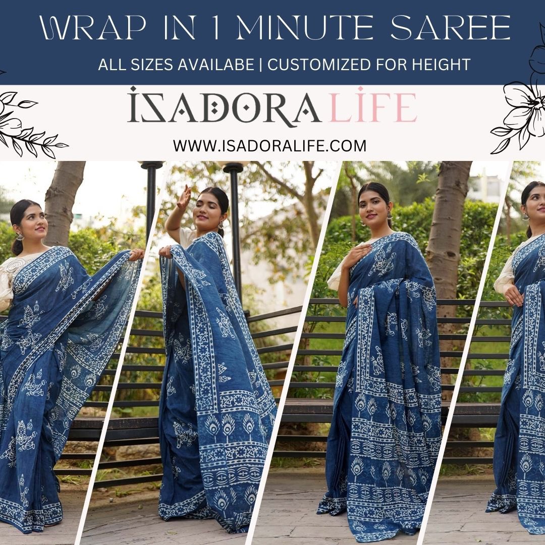 the_isadoralife's tweet photo. Introducing Isadora Life’s one-minute sarees for effortless elegance. Customized sizing, premium fabrics. Perfect for all occasions. #IsadoraLife #OneMinuteSarees https://t.co/pBhpiJWMId