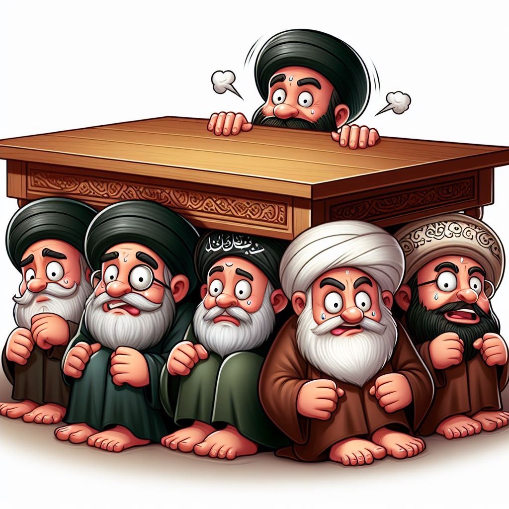 Last picture of the mullahs in Iran