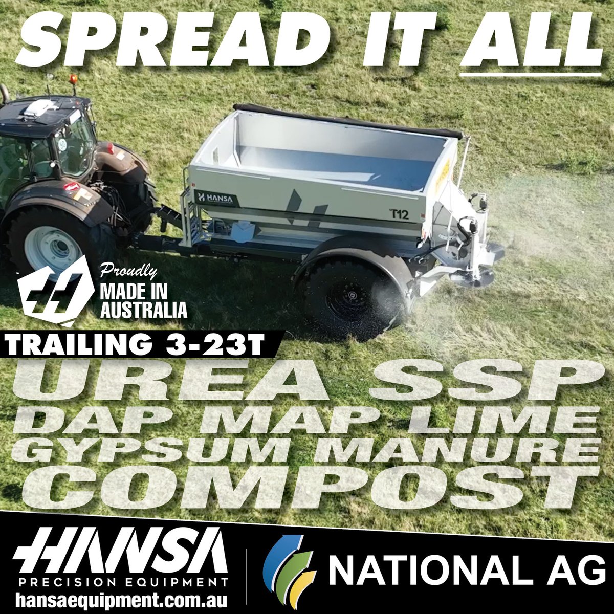 NationalAg3's tweet photo. National Ag is your local HANSA Spreader dealer! 

Hansa is a leader in the spreader market. Get in Contact today to find out more https://t.co/LyKUqfDplL