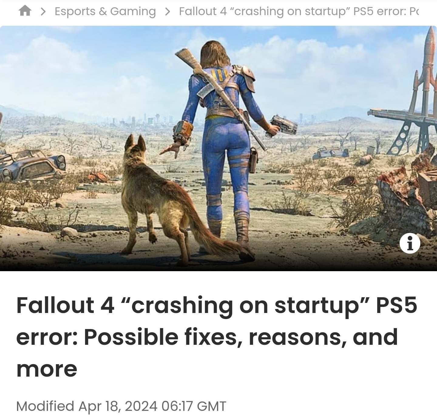 Beast Of Truth on X: “OOF! 😬 The PS5 can barely handle Fallout 4 