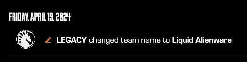 🚨ALERT🚨 Team LEGACY has been signed by @TeamLiquid with ALGS transactions updating their team name to 'Liquid Alienware'. LETS GOOOOOOOO