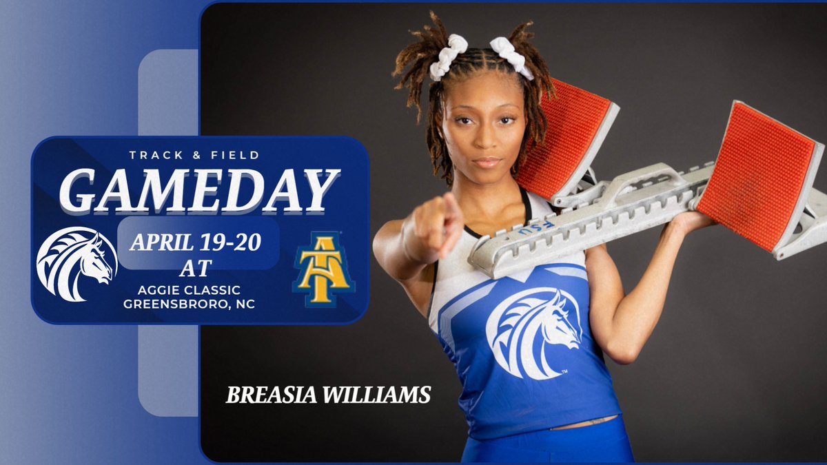 Follow the track & field action as the Broncos head to Greensboro, NC to compete in the Aggie Classic hosted by NC A&T. It's sure to be some great races and competition. Track results on fsubroncos.com/gameday👟🐴