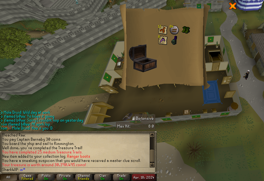 25 medium clue scrolls for ranger boots, what a pull! #osrs