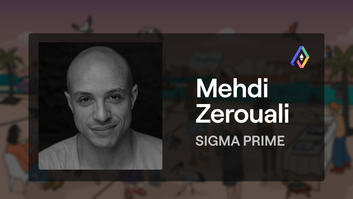 Mehdi Zerouali, co-founder & director at @sigp_io, will be speaking at Pragma Sydney! Discover Mehdi's exclusive insights for Ethereum builders at The View by Sydney on May 2nd 🇦🇺 🌏 Get your tickets now 🎫 ethglobal.com/events/pragma-…