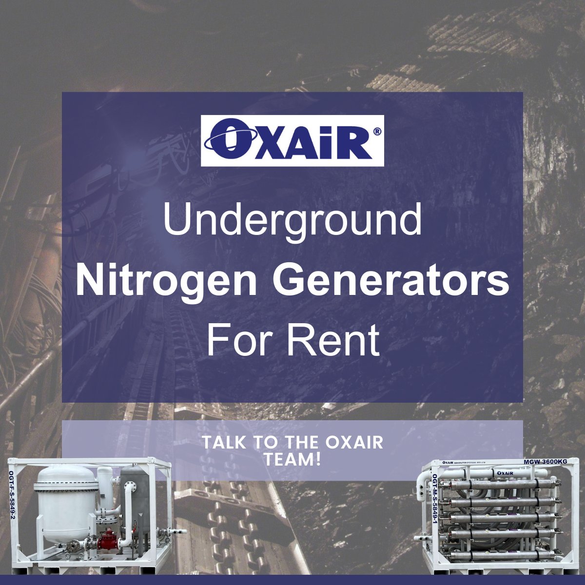 OxairGas's tweet image. Our new underground #NitrogenGenerators eliminate the need for more surface installations in environmentally sensitive areas.

Now available to rent, our #underground generators follow the coal face with no delays and significantly reduced cost of drilling

Talk to out team!