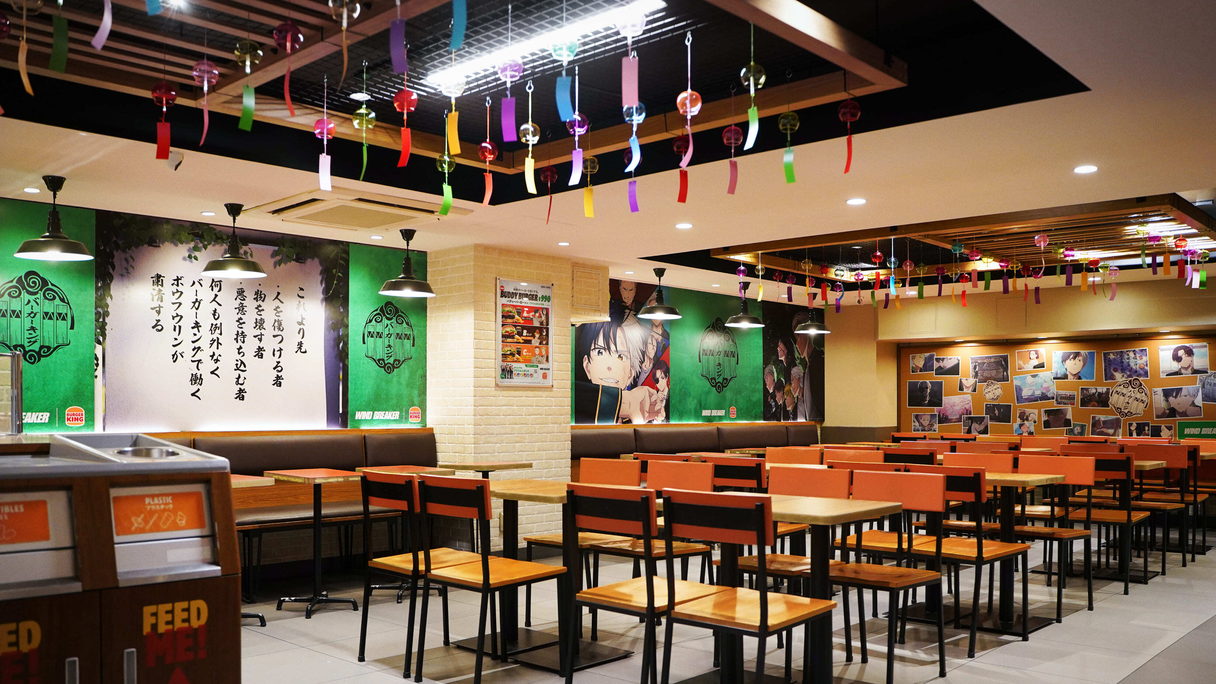 人気アニメ『WIND BREAKER』とのコラボ店舗「バーガーキング