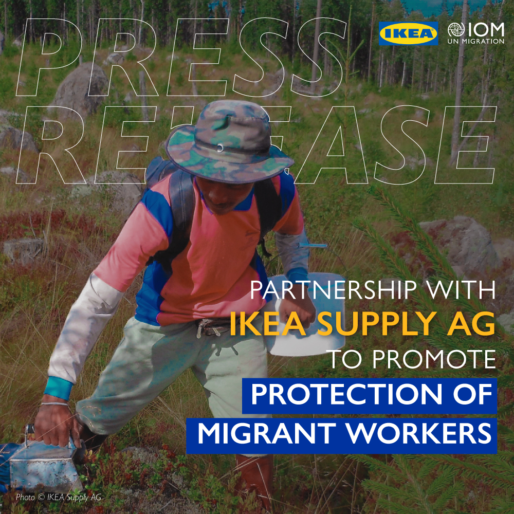Harnessing the power of labour migration for sustainable development together! @UNmigration & @IKEA have launched a 3-year global partnership to promote the rights and well-being of migrant workers across IKEA's supply chain. Read more 👉🏼 bit.ly/4aXSP3o