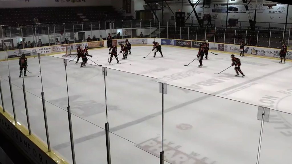 Warmups complete in Flin Flon.
Peguis Juniors (0-3-0) need a victory against <a href="/CurrentRivStorm/">Current River Storm</a> (0-1-1) in their final <a href="/CentCanadaCup/">Central Canada Cup</a> round robin game to remain in playoff contention.
app.hometeamlive.com