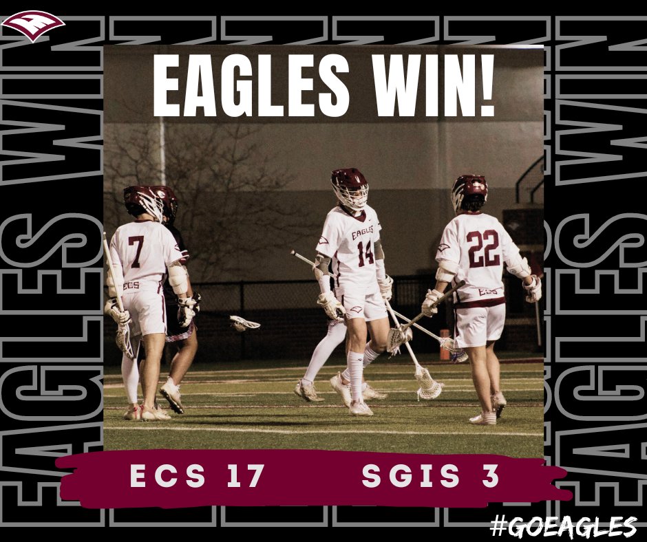 Varsity Boys Lax defeated SGIS tonight 17-3! #GoEagles Goals by: Walker Malone (5) Charlie Arthur (4) Grant Mariencheck (3) Cooper Acuff (2) Lucas Cox Max Stegall Nate Wilder