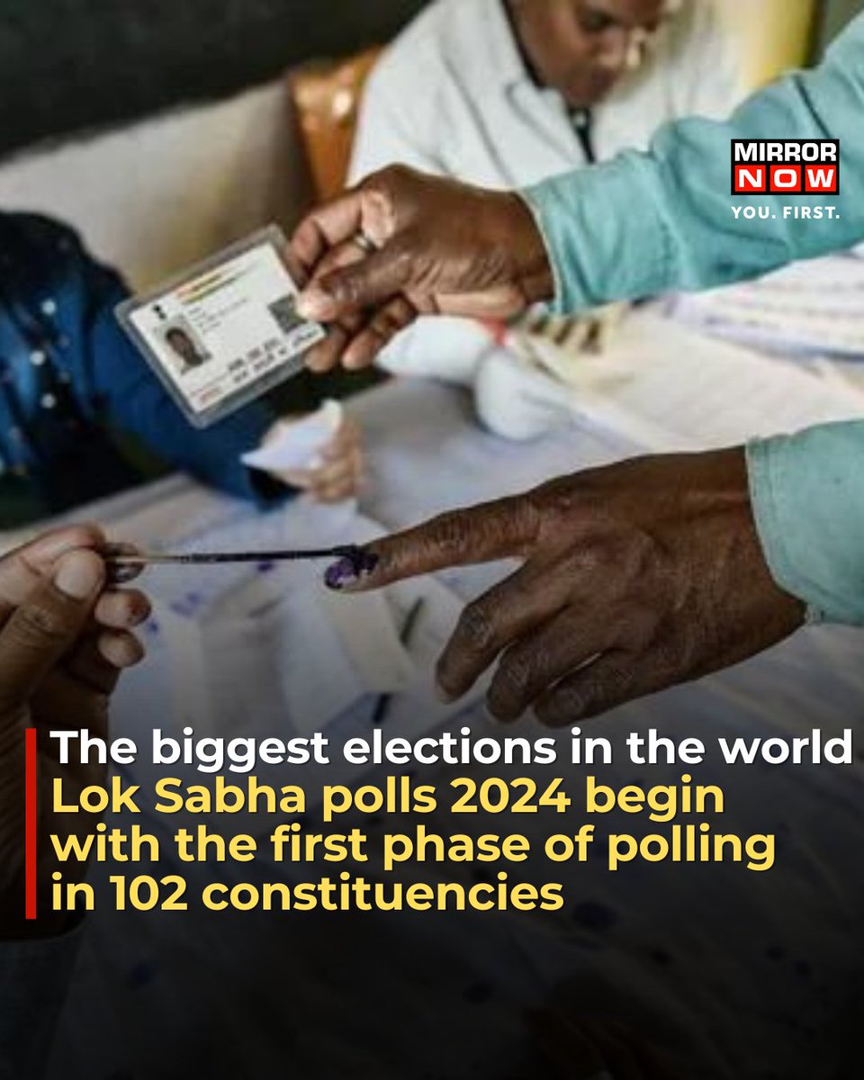 #LokSabhaElection2024 Phase 1 begins #Elections2024 #Voting