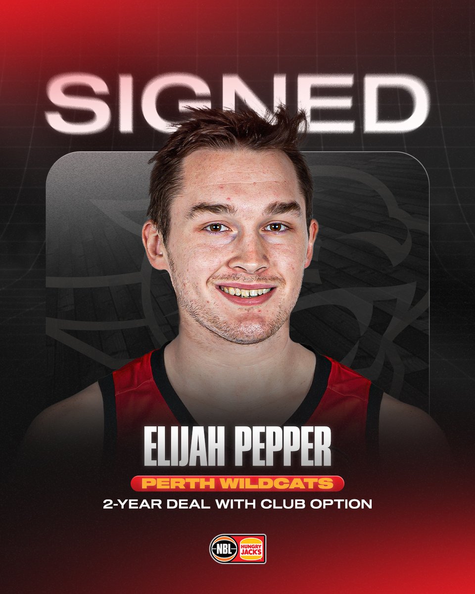 SIGNED ✍️ Sharp-shooting Australian guard Elijah Pepper has signed a two-year deal with the Perth Wildcats 🎯 Read more: bit.ly/3JoYzqZ