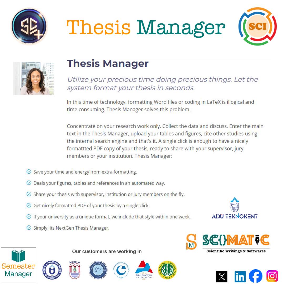 Thesis Manager: Your key to efficient thesis writing. Sign up today! #ThesisManager #Research #PhDChat #AcademicWriting #AcademicTools