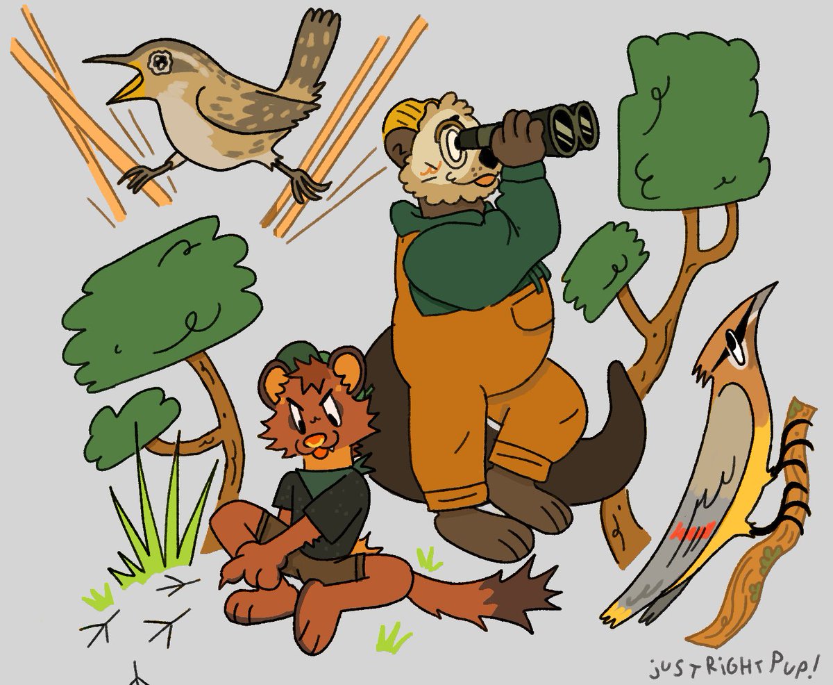 thistle + bindle birding date 💚 trade for @nepeteaa