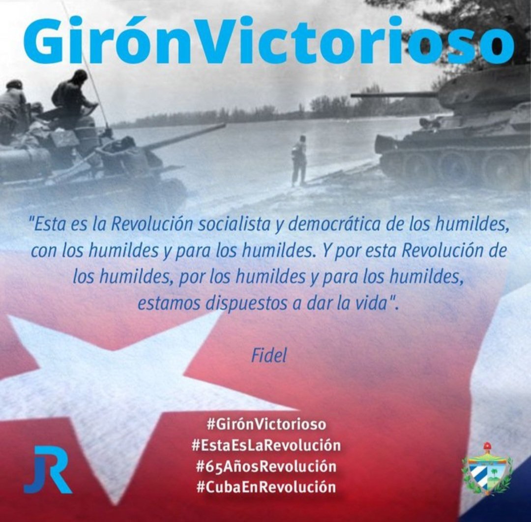 #GirónVictorioso #CubaEsRevolución #SanctiSpíritusEnMarcha