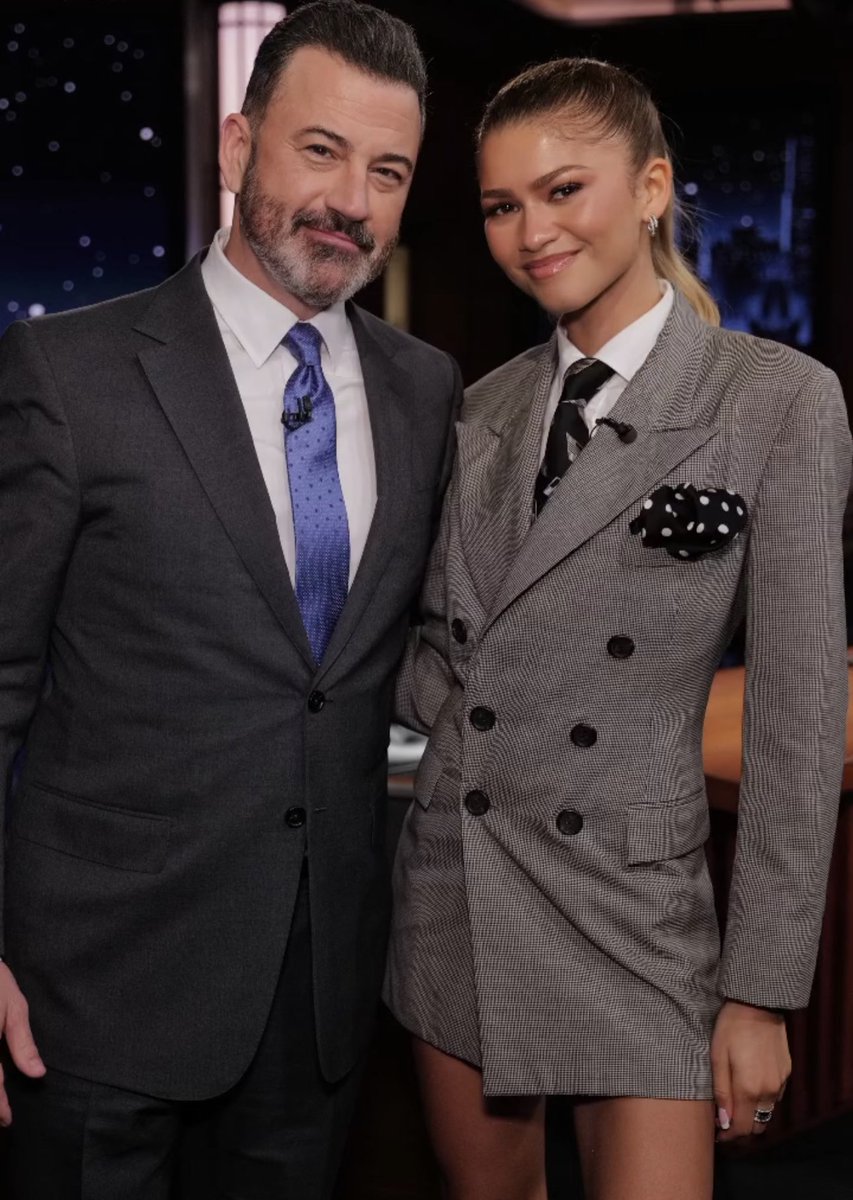 Zendaya & Jimmy Kimmel.