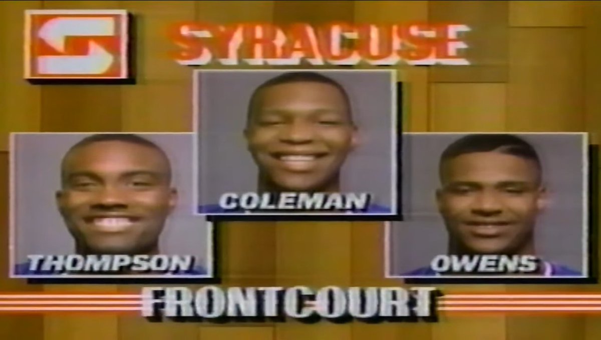 1989 Syracuse starting frontcourt