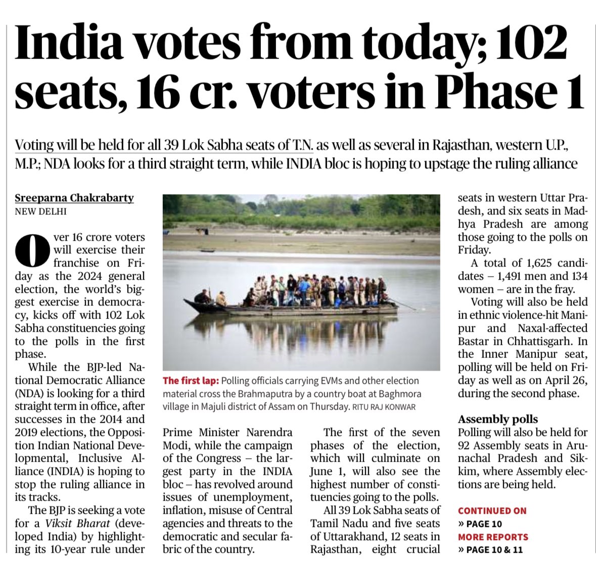 The largest democracy will start to exercise her right from today.

#JaiHind