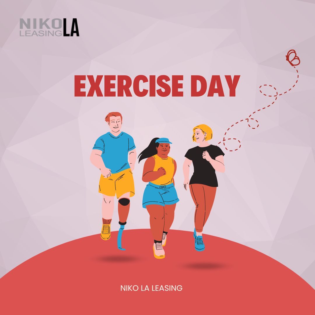 Happy National Exercise Day! Join the Movement and Celebrate Fitness 🏋️‍♂️💦 

#NationalExerciseDay #FitnessGoals #GetActive #HealthyLiving #WorkoutMotivation #SweatItOut #ExerciseEveryDay #FitnessJourney #FitLife #StayActive #MoveYourBody'
