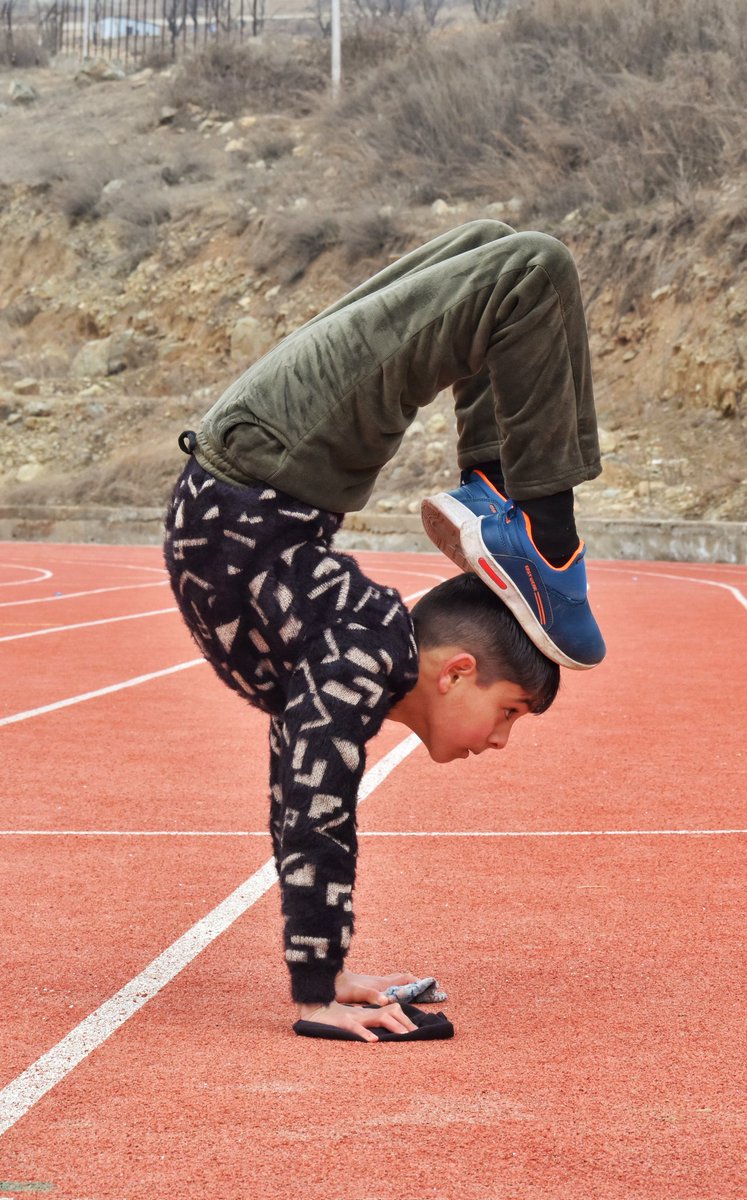 Teamleeniv's tweet photo. The difference between ordinary and extraordinary is that little extra.” 
#teamleeniv #Scorpiopose #handstand #ExploreMore kashmir https://t.co/kNFxpeqs7u