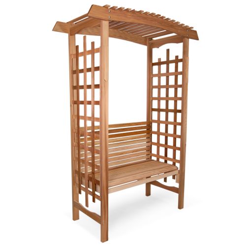 Blooming beauty under a handcrafted haven!  Our cedar arbor with bench offers climbing vines a trellis & you a charming spot to relax. Buy now at sunlitbackyardoasis.com/products/view/….
#GardenGoals #OutdoorAccents #outdoorcedar #arborbench #backyarddesign #outdoorliving #outdoorslife #Summer