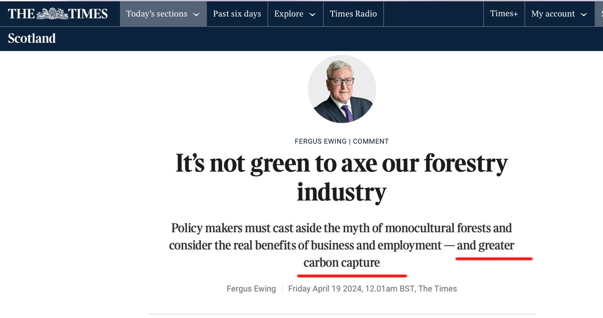 Sorry @FergusEwingSNP... Northern Hemisphere forests don't cool the planet. They have a net warming effect by reducing reflected solar radiation (albedo). junkscience.com/2019/10/trump-…
thetimes.co.uk/article/ignore…

Climate is a poor reference frame for thinking about the environment.