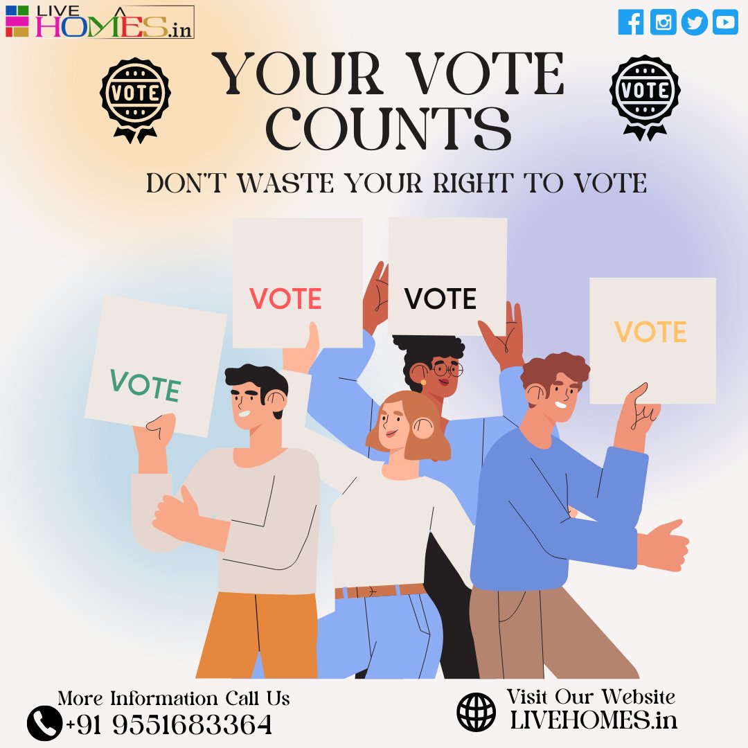 VOTE!!! Its your Rights 📥
'Don't waste your right to vote'
Election2024

#ElectionDay #livehomes #chennai #constructionsite #homeloan #interior #voteday #Righttovote #IPL2024  #bestbuilders #trustedcompany #fullhomedecor