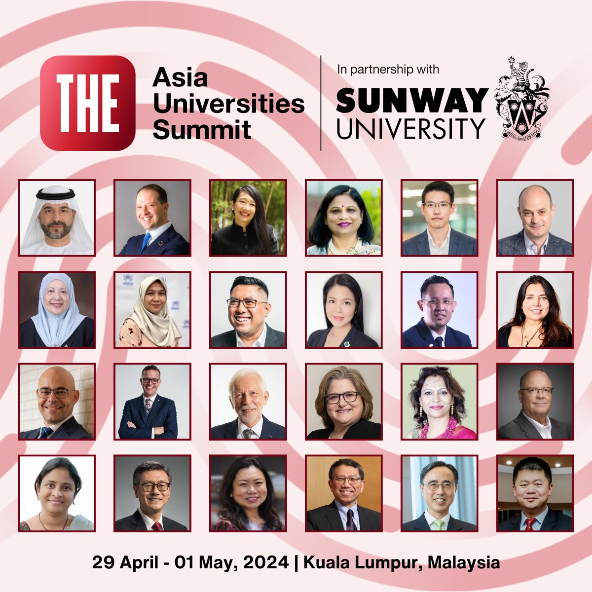 🕒The countdown is on - we are less than two weeks away from the #THEasia Summit, in partnership with @SunwayU. 

Take a look at some of the industry experts joining us in Kuala Lumpur, Malaysia, from 29 April - 1 May 2024. 

🎟️Book your place now: timeshighered-events.co/4d51hQg