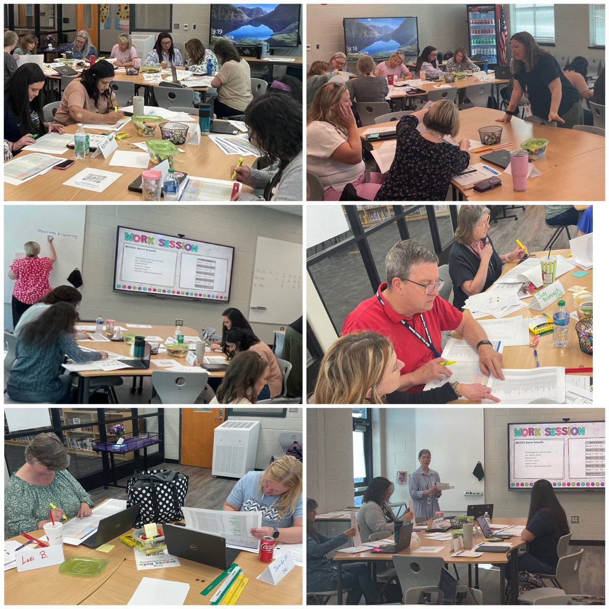 Great collaboration today as ESOL teachers explored how ACCESS score reports can be used as a tool for supporting instruction for our ELLs. <a href="/Hall_Schools/">Hall County Schools</a>