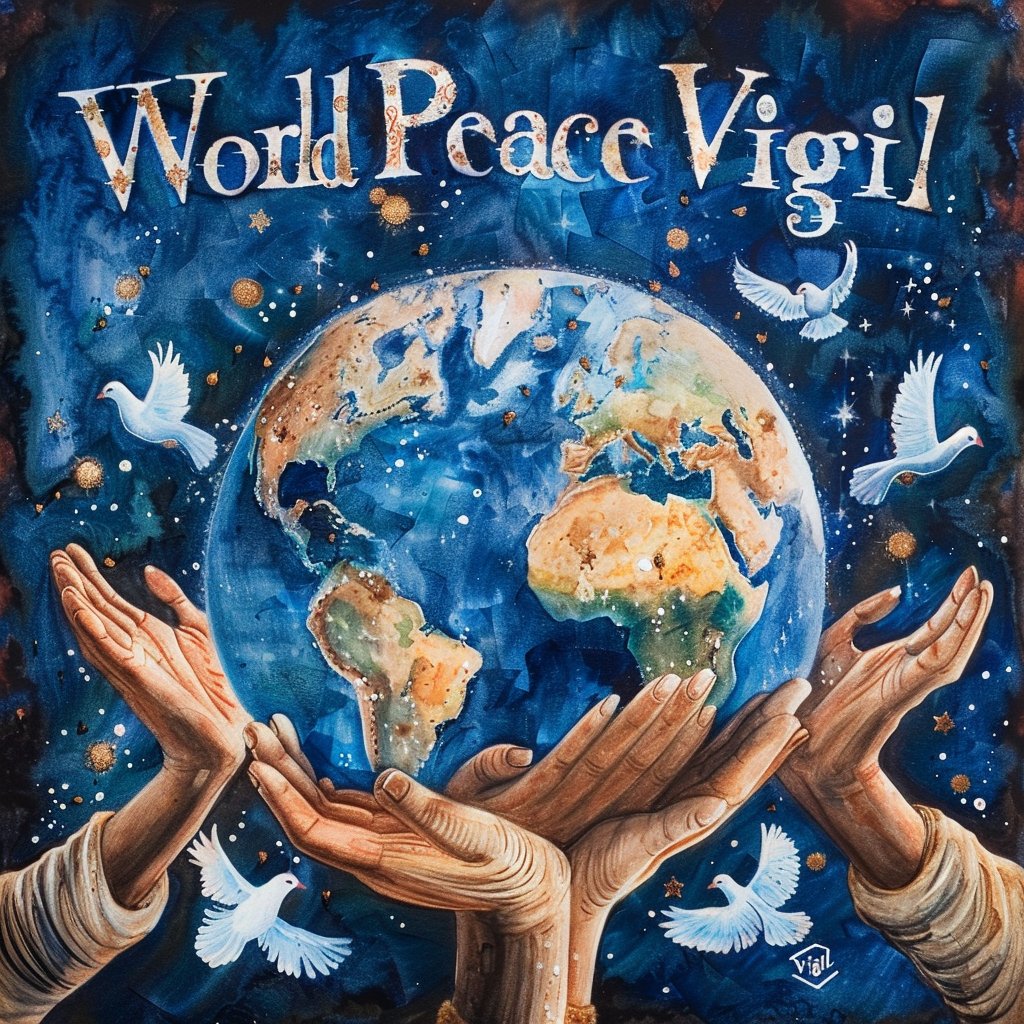 World Peace Vigil 🕊️🌍🙏🏻

#newearth #ascension #prayervigil #midjourney