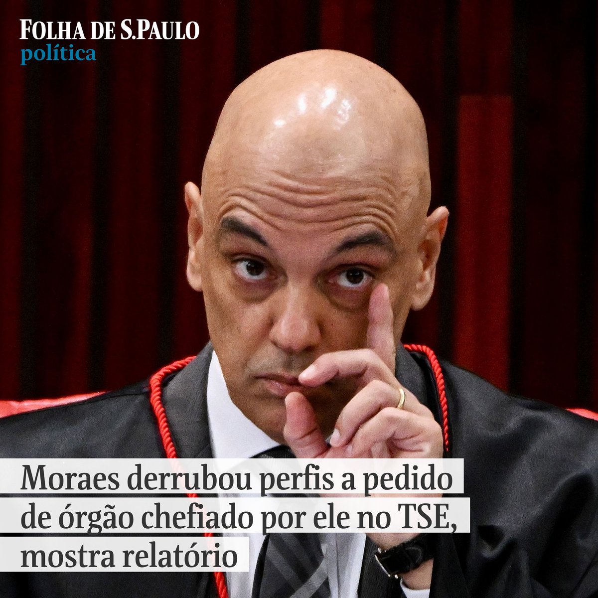Documento divulgado nos EUA mostra que ministro usou estrutura para monitorar redes sociais e ajudar na derrubada de contas 📲 Leia mais na #Folha: mla.bs/8817e483