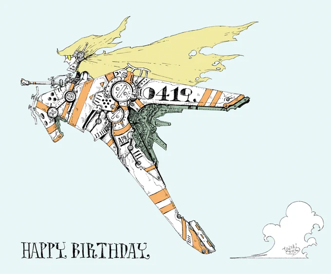 毎日誰かの誕生日!4月19日生まれの方、お誕生日おめでとうございます!4/19生まれの方に届くと嬉しいです!思わぬ幸運が降ってくる一日となりますように!#誕生日 #happybirthday #4月19日 #ボールペン画 