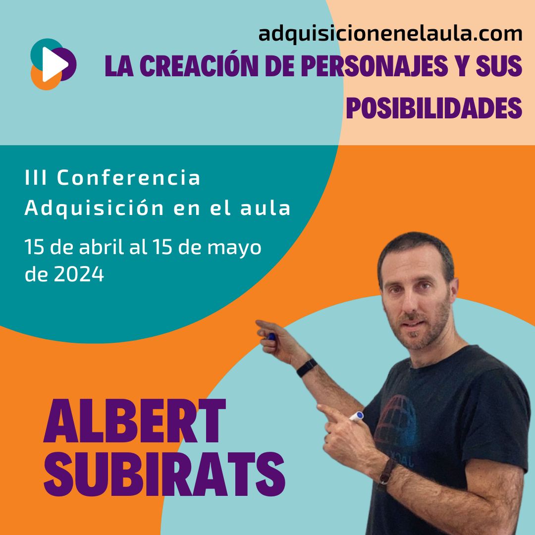 didactas's tweet photo. ¡Atención profesores de idiomas! No se pierdan la presentación de Albert Subirats sobre técnicas innovadoras de adquisición de idiomas, como Story Listening y OWI, en la conferencia de @didactas. Más detalles aquí: https://t.co/cT3OtjTYLS #adquisicionenelaula #aeea24 https://t.co/18D4KiSTnt