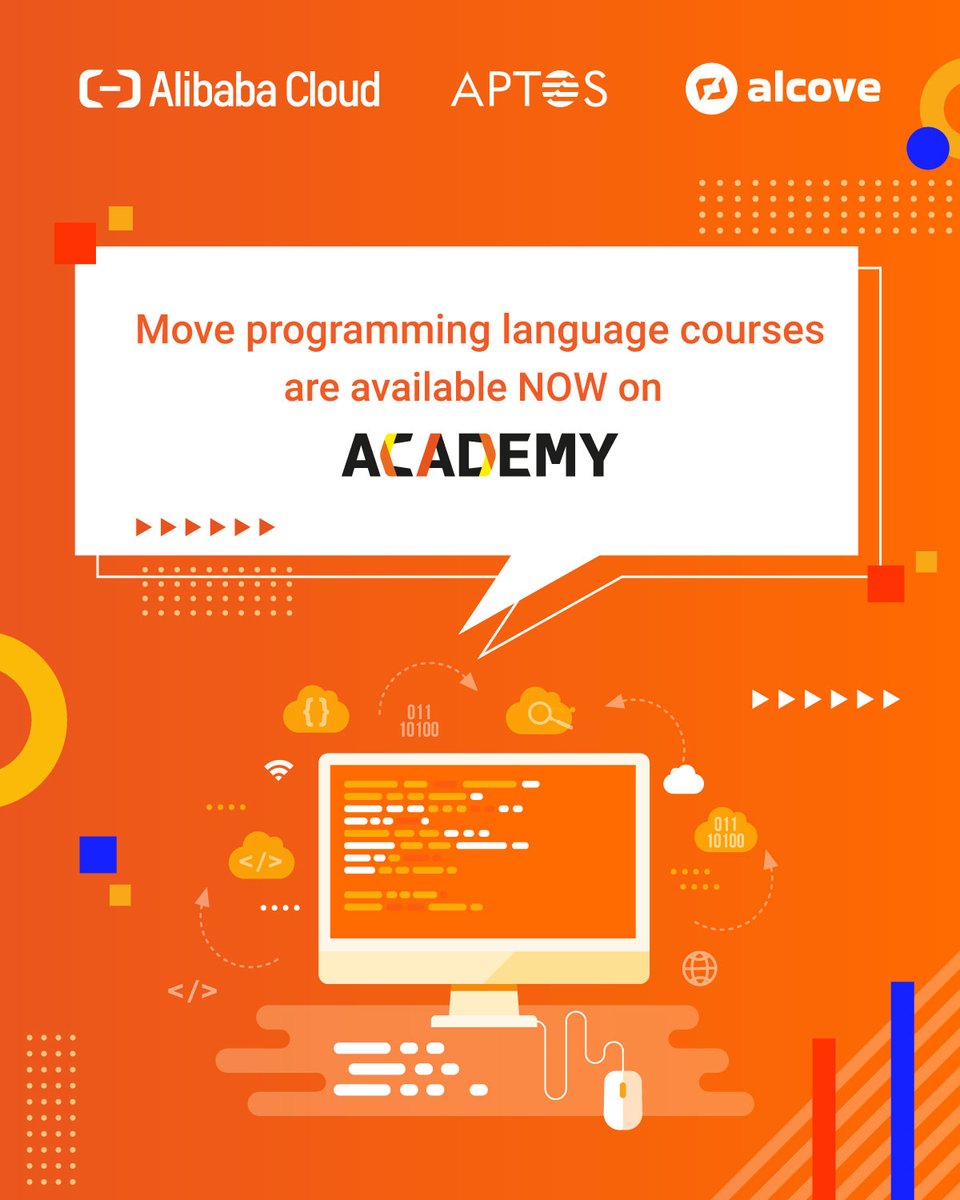 Master #MoveProgrammingLanguage with #AlibabaCloud's #Web3 Training! Partnered with AIcove, dive into 12 courses on the cutting-edge language driving smart contracts & #BlockchainDev. Learn at your own pace. Join the learning revolution: edu.alibabacloud.com/training/web3_…