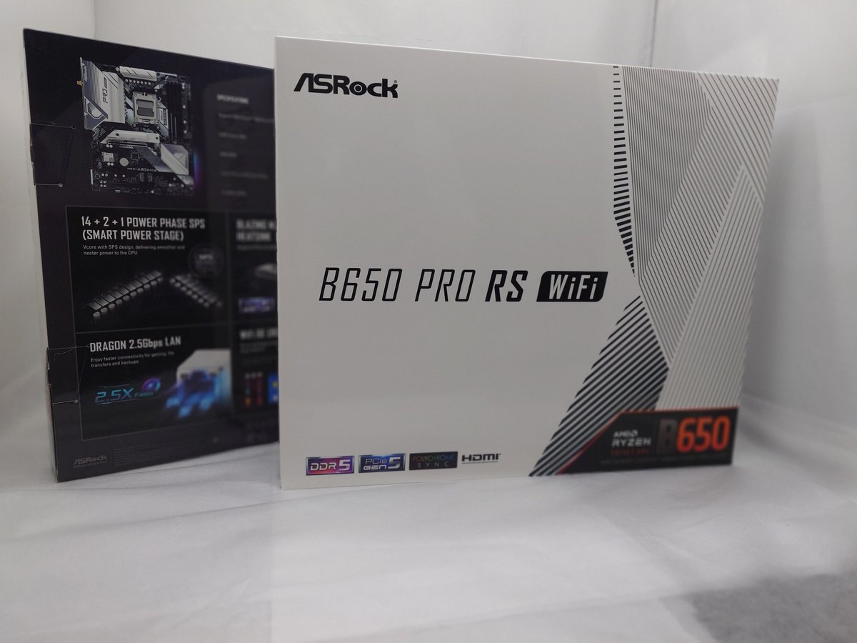 GW_Nagoyaoosu's tweet photo. AMD Ryzen用マザーボード発売!
ASUSから
PRIME A520M-A II 税込8,480円
TUF GAMING B650-E WIFI 税込29,980円
ASRockから
B650 Pro RS WiFi 税込36,980円
#AMD #Ryzen #ASUS #ASRock #B650 #B650E #A520 https://t.co/c2NqtzjZE6
