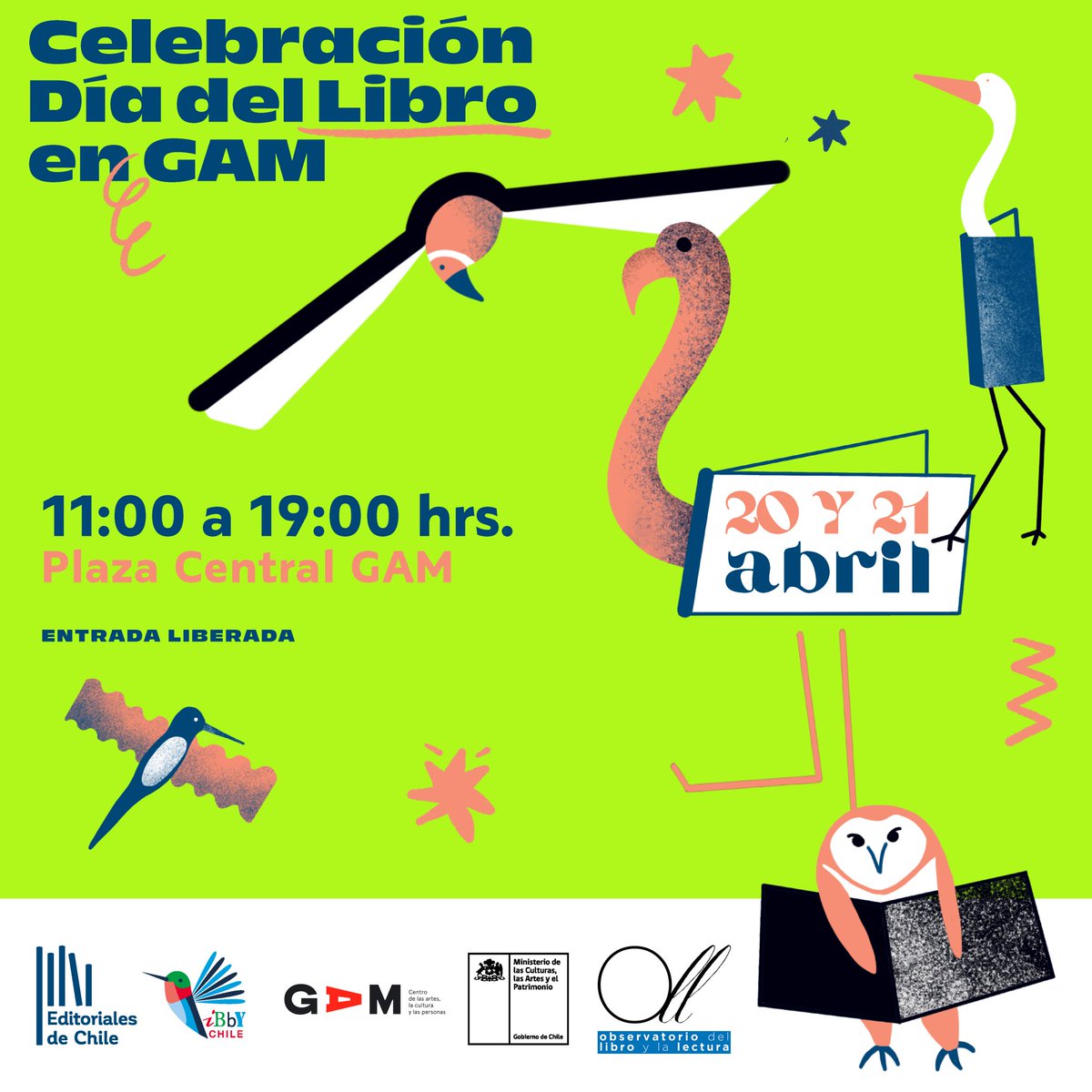 stgoandereditor's tweet photo. Este fin de semana tendremos varias actividades:
Feria de Libros en @centroGAM
@stgoander
Conversatorio #indiepop
@kyito1969
Tributo #SKA
@SandinoRockers1
Día del Libro #Maipú
#LosLibrosCL
Más info
👇👇👇 https://t.co/FQO7nIrq7b